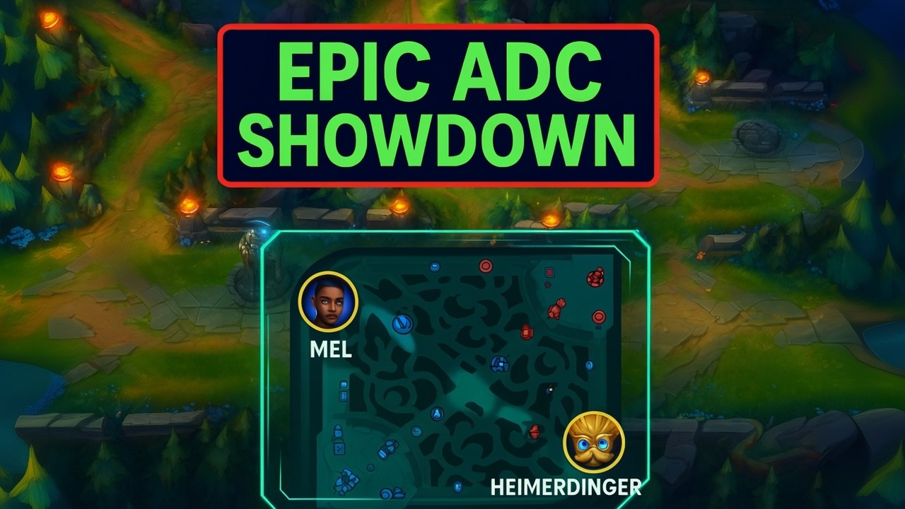Mel vs Heimerdinger ADC Gameplay