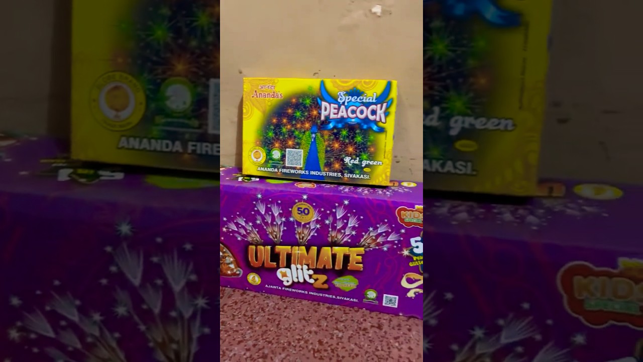 Different type of peacock fancy Sivakasi crackers testing 2024 #diwali #diwali2024 #shorts #crackers