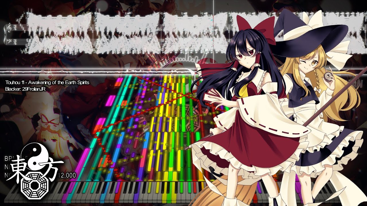 『Black MIDI / Synthesia 3D』 Touhou 11 - Awakening of the Earth Spirits | 29FroilanJR