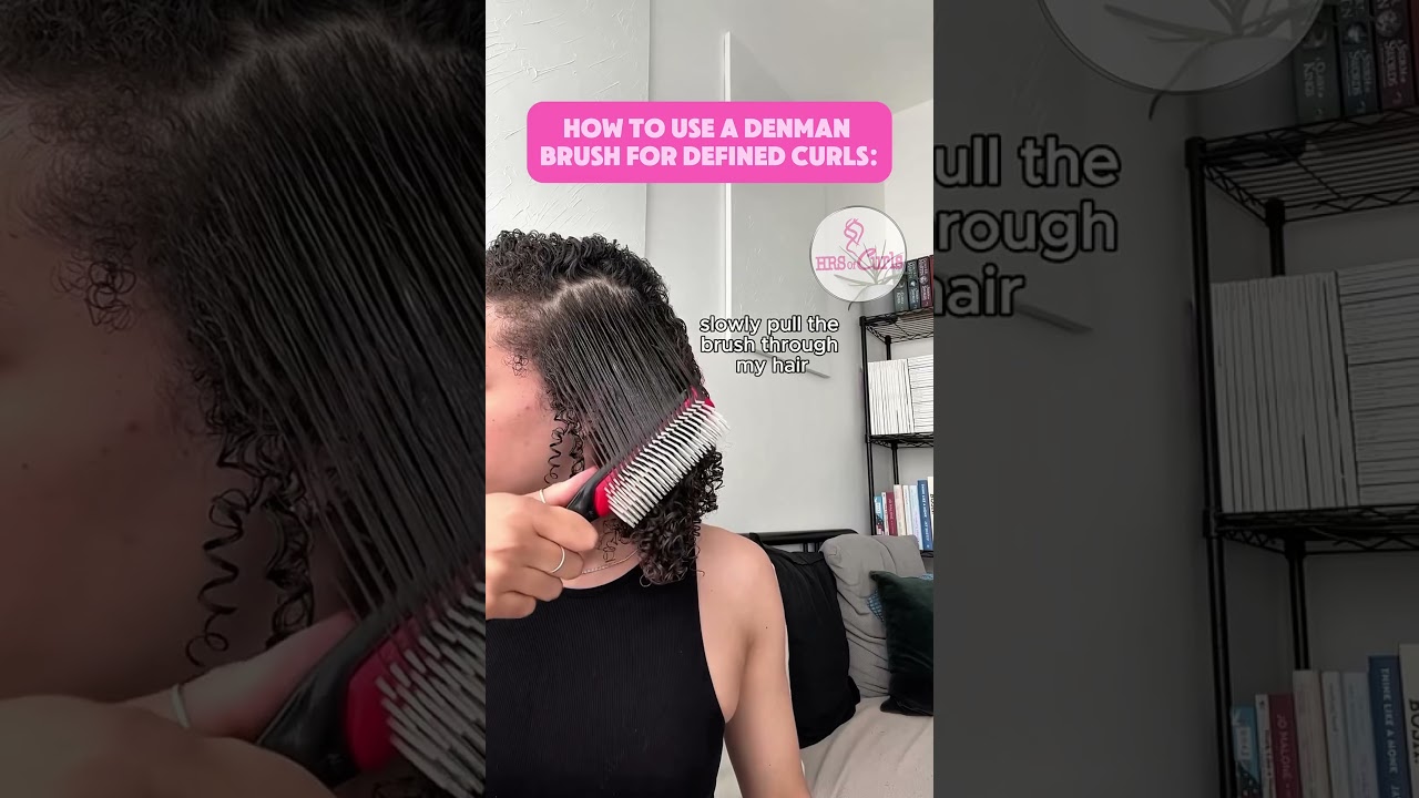 How to use a Denman brush for defined curls💕