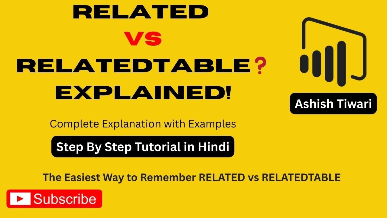 Power BI DAX Tutorial | RELATED vs RELATEDTABLE Explained with Examples (Interview Question)