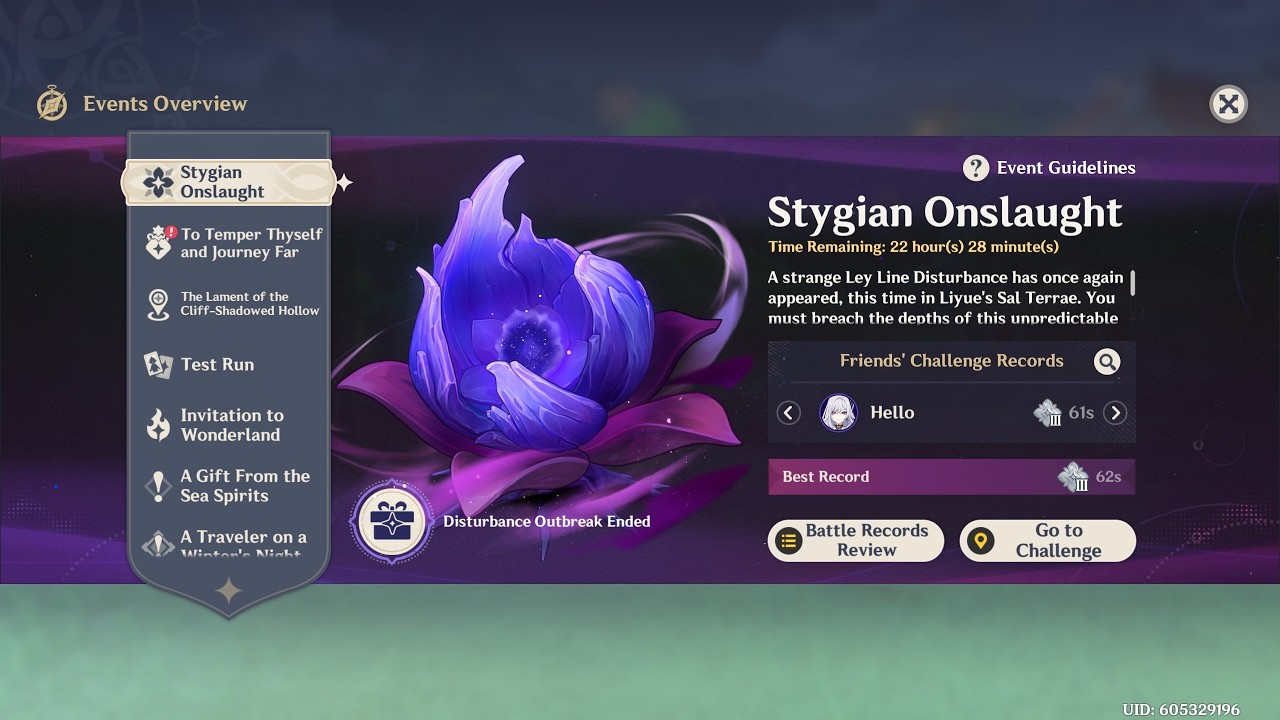 【GI 6.3】Stygian Onslaught - Event Gameplay - No Commentary - February 2026