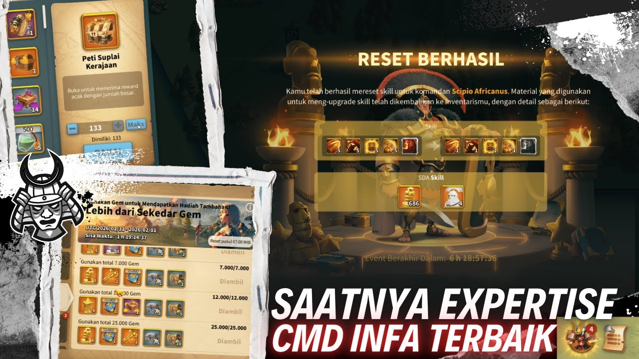F2P panen RSS dan Golden Head 😎 Langsung saja perbaiki akun cupu ini 😈