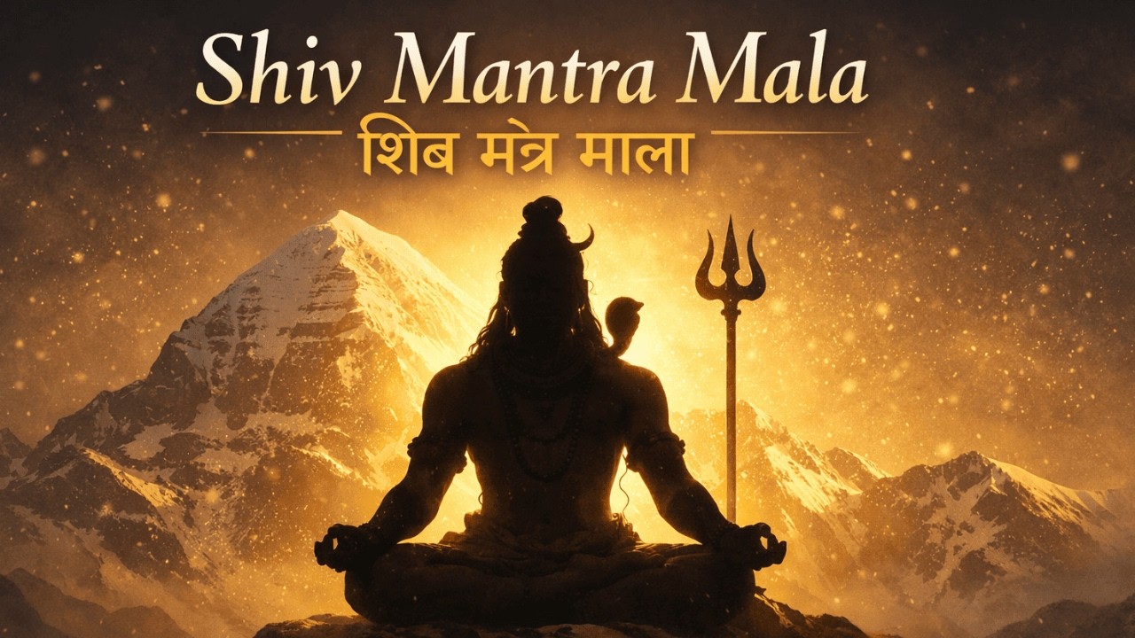Shiv Mantra Mala _ शिव मंत्र माला _ Peaceful Shiva Chanting for Inner Peace|#meditationmusic #peace