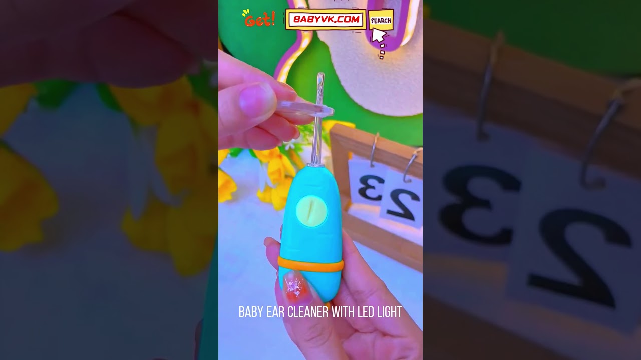 Baby Ear Cleaner with LED Light: Safe & Easy Earwax Removal for Kids #BabyCare