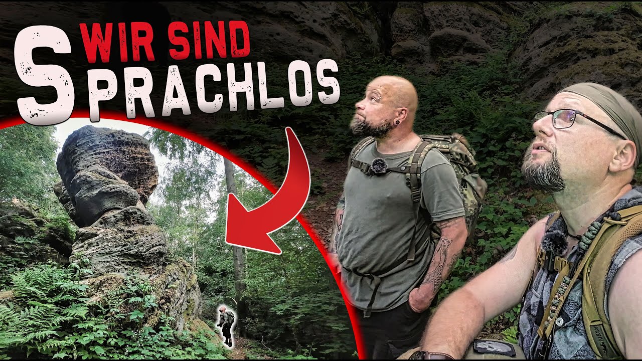 Riesiger Felsen im Wald - Absturzgefahr! | Outdoor Kochen in Opferschale | Wanderung