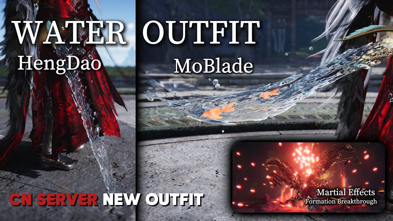 [CN Server] Water Series Skins Preview + Martial Arts Effect + Mystic Skill Effect