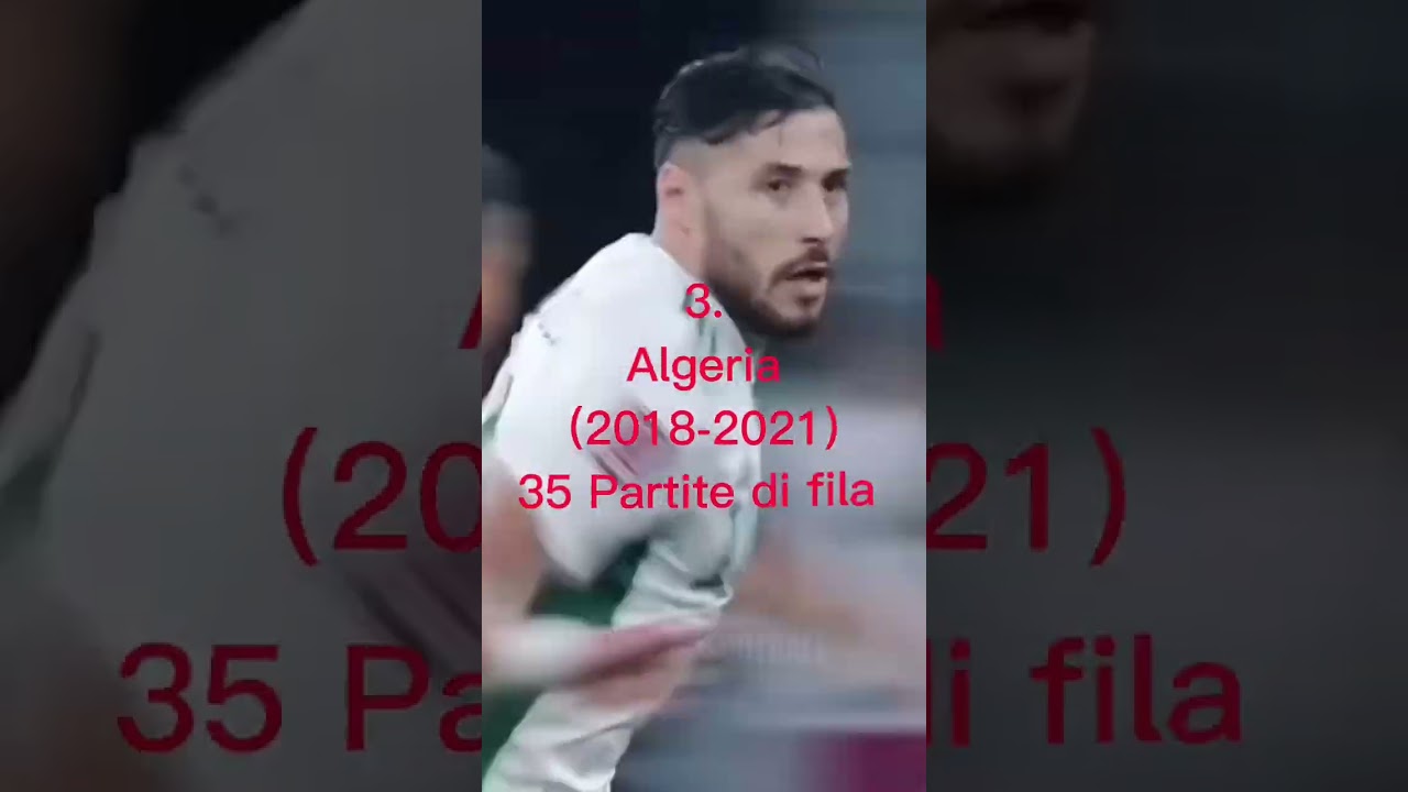 Serie di Imbattibilit&agrave; pi&ugrave; Lunghe nella Storia delle Nazionali 😳🔥#calcio #shorts