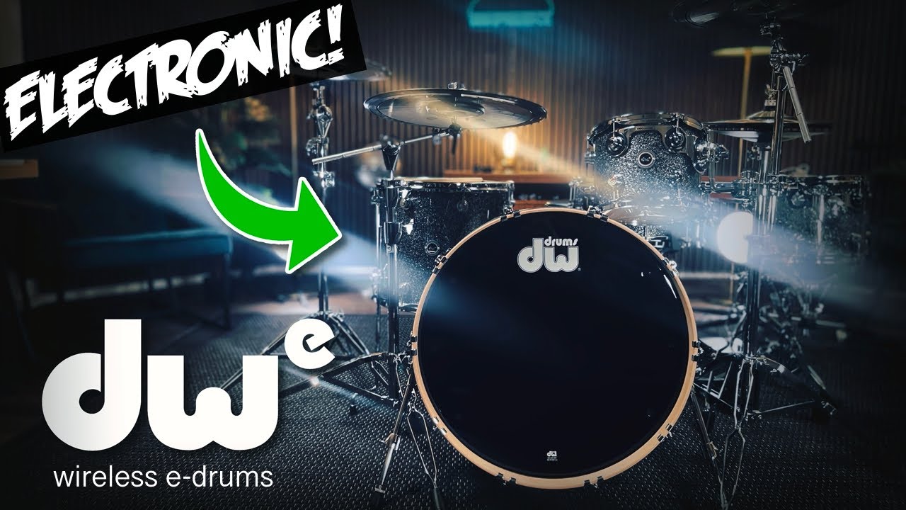 Drum Workshop DWe WIRELESS electronic drums first playing at Spytunes Studio