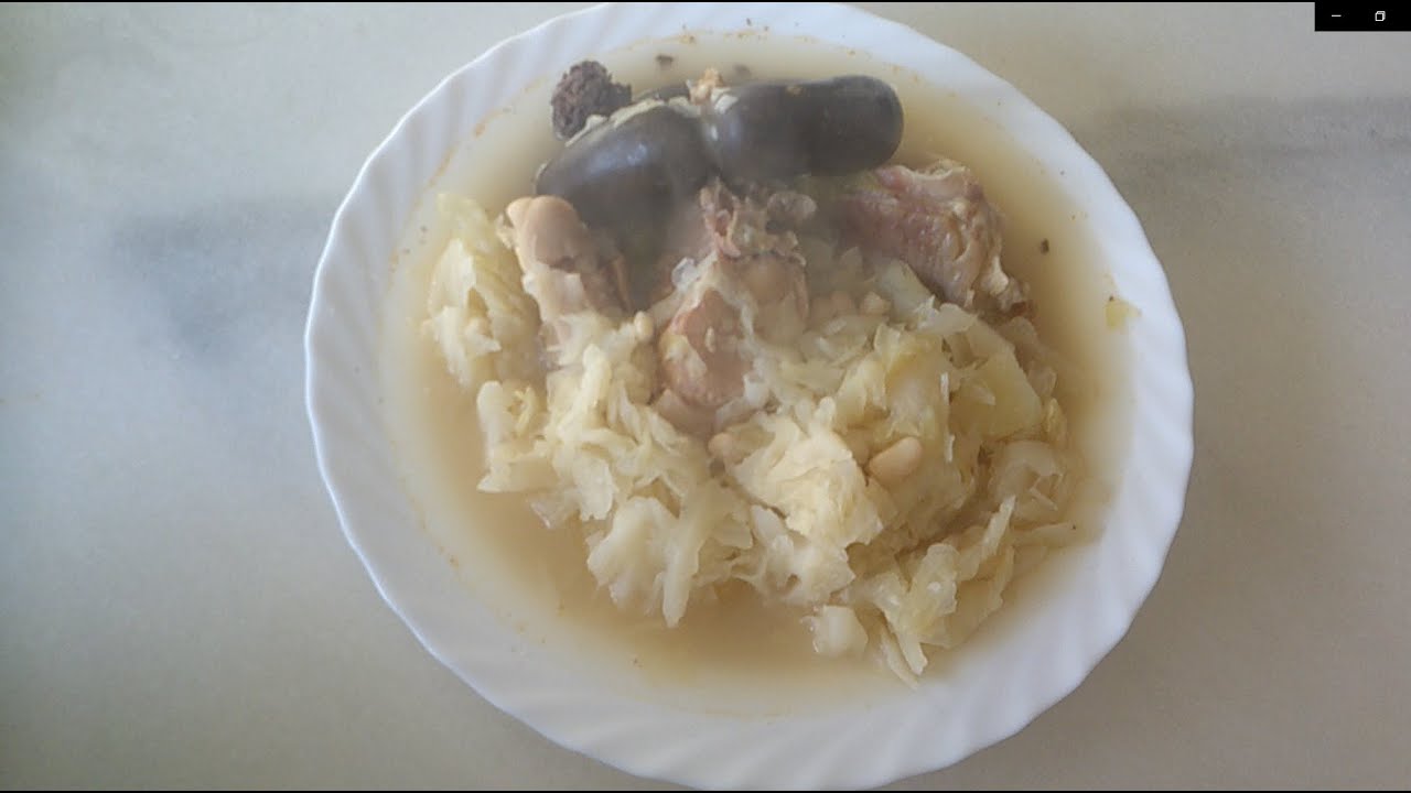 RECETA DE BERZA (COL).COMIDA DE CUCHARA. RECETA TRADICIONAL TIPICA DE INVIERNO. COMIDA CASERA.