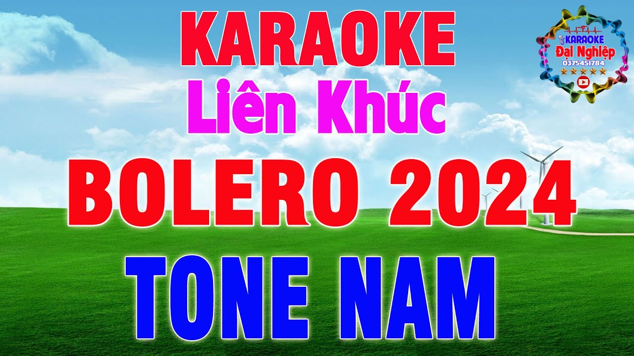 LK Karaoke Bolero 2024 Tone Nam Nhạc Sống || Mỗi Người 50% H&aacute;t Quanh B&agrave;n Tr&ograve;n || Karaoke Đại Nghiệp