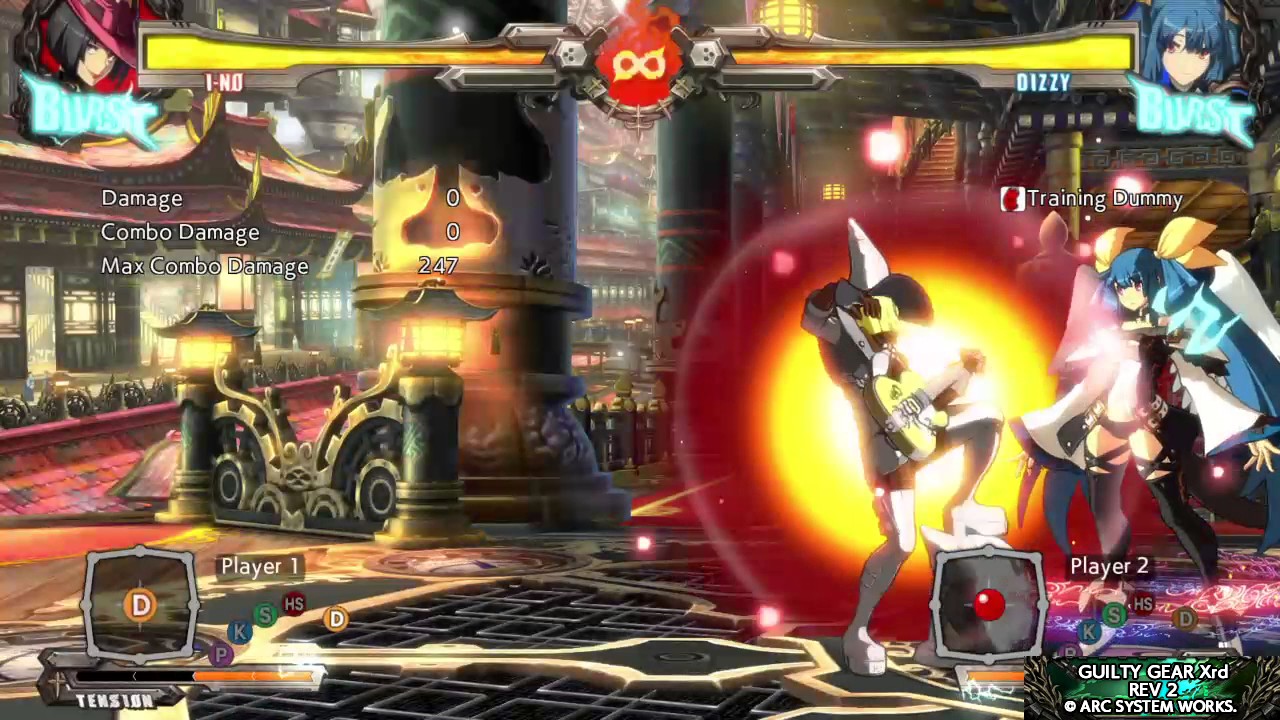 ggxrd rev2 I-No SM COMBO di