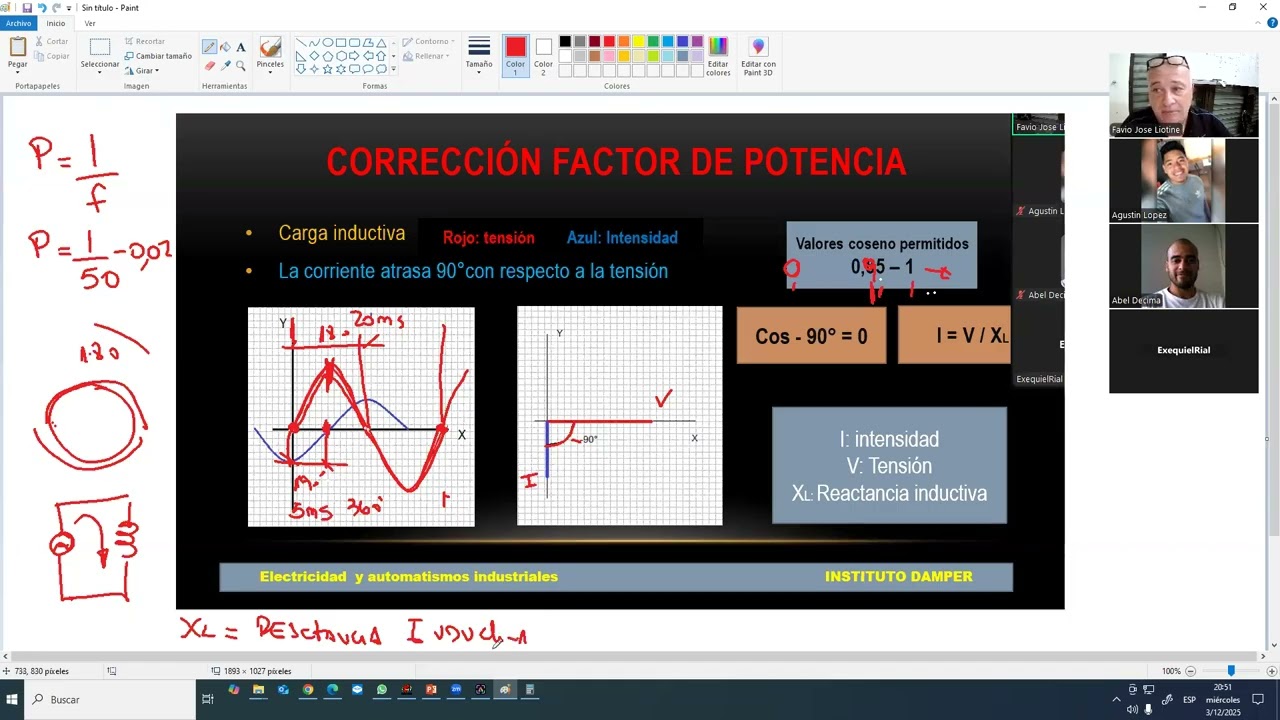 CORRECCION DEL COSENO DE PHI O FACTOR DE POTENCIA