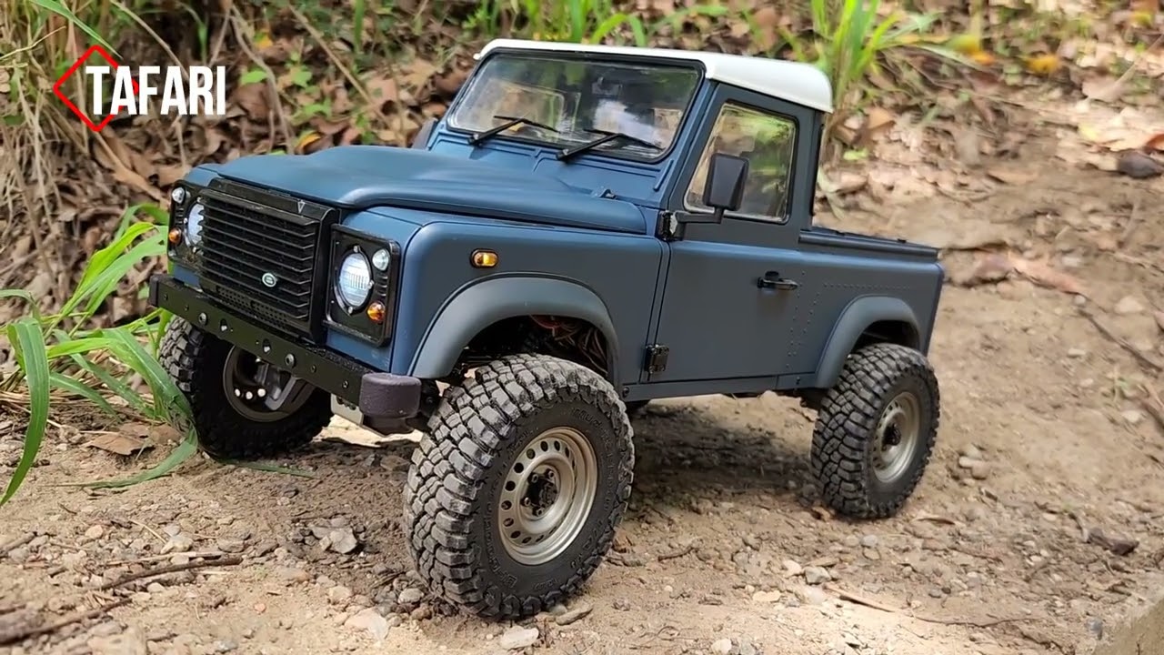 Super SLOW RC4WD Defender Rc4wd - Hobbywing QuicRun Fusion Pro 2-in-1 ESC & Motor (2300Kv)