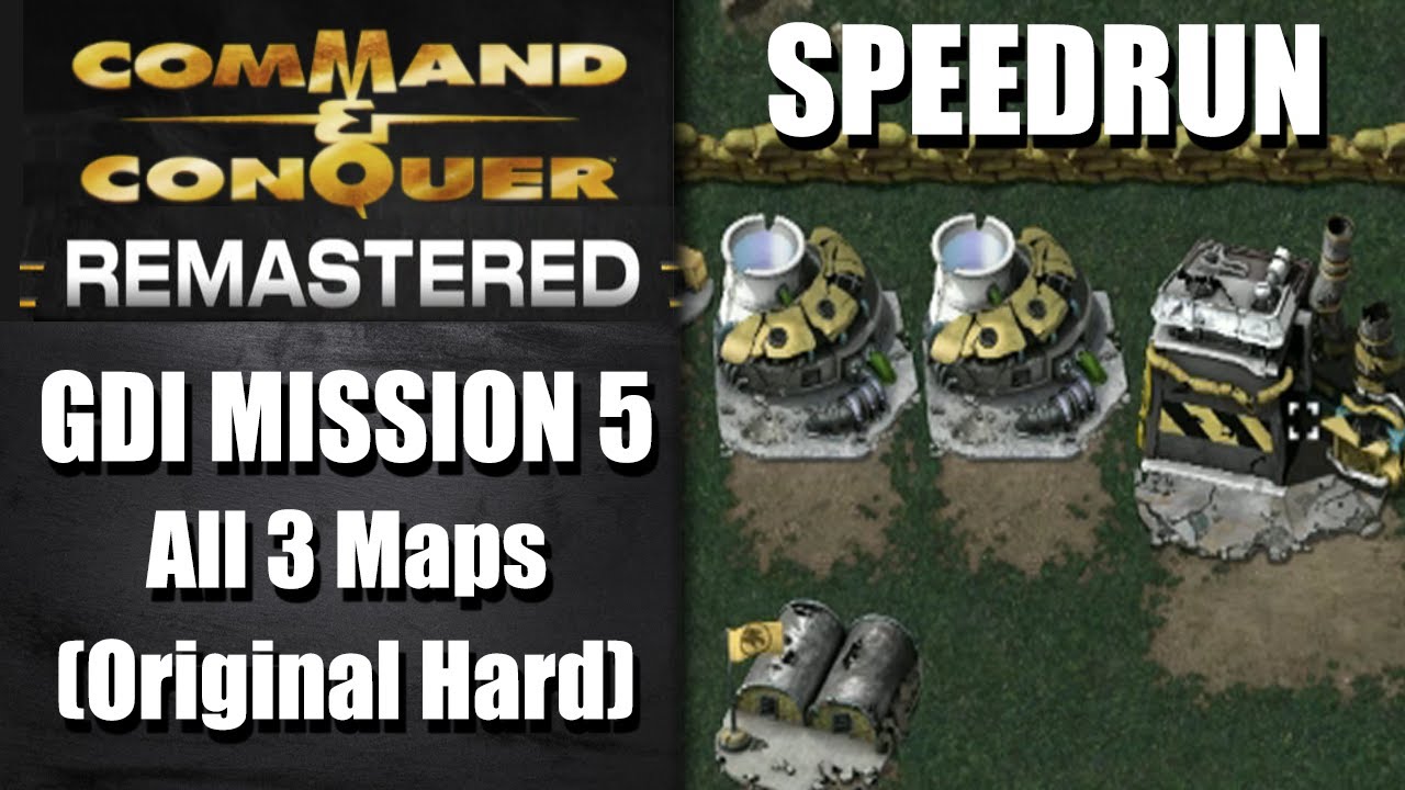 SPEEDRUN: GDI Mission 5 (Original Hard) - Command and Conquer Remastered