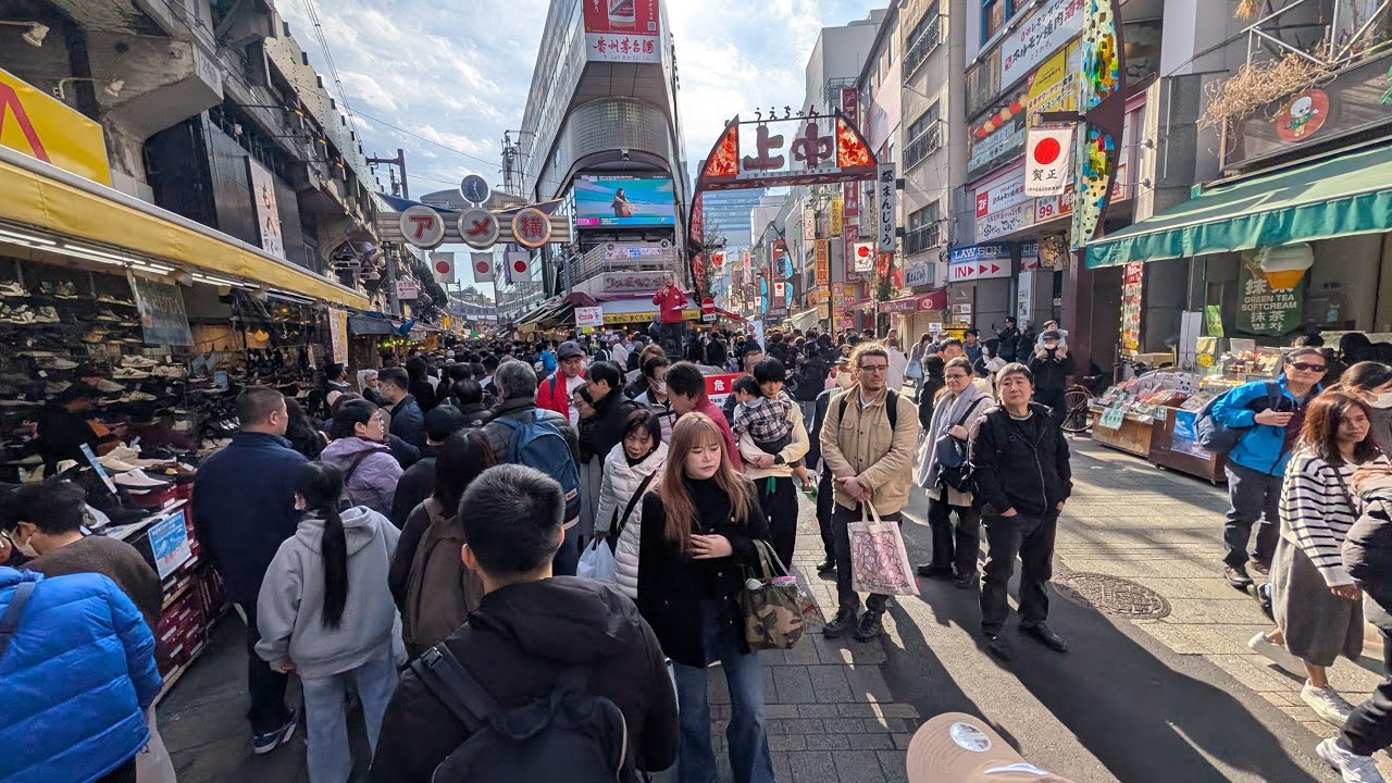 【高画質FHDお散歩ライブカメラ】大晦日で大混雑の上野アメ横　散歩　Ueno Ameyoko walking【live camera】2025/12/31