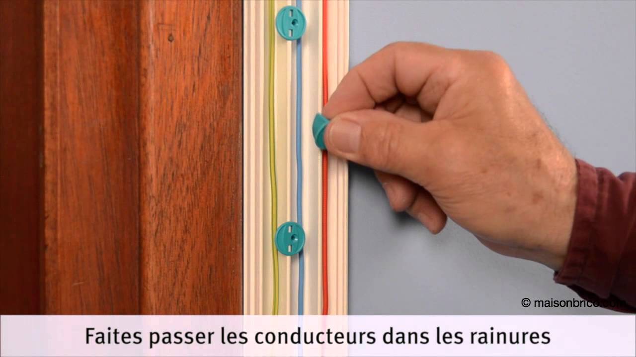 Installation électrique sous baguette PVC