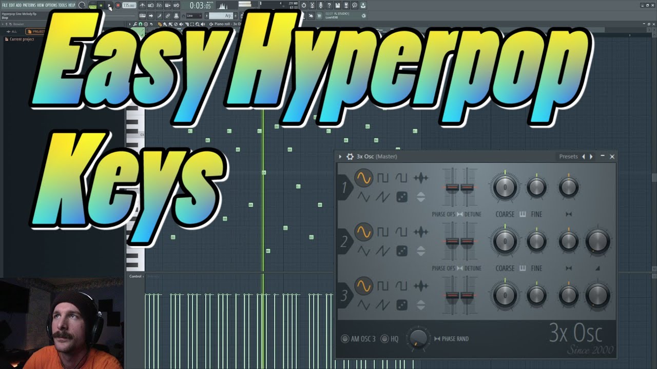 Hyperpop Keys using 3xOsc