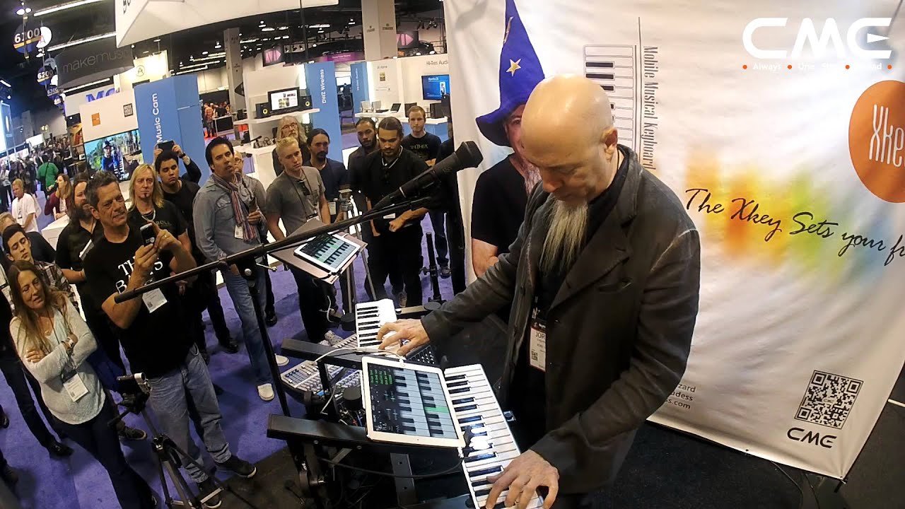 Jordan Rudess introduced CME Xkey37 at NAMM 2015
