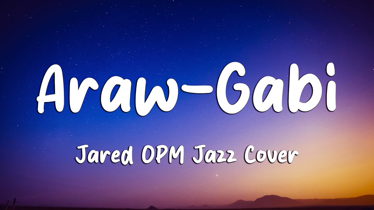 Araw-Gabi - Regine Velasquez (OPM Jazz Cover by Jared) (Lyrics) (Loop Video)