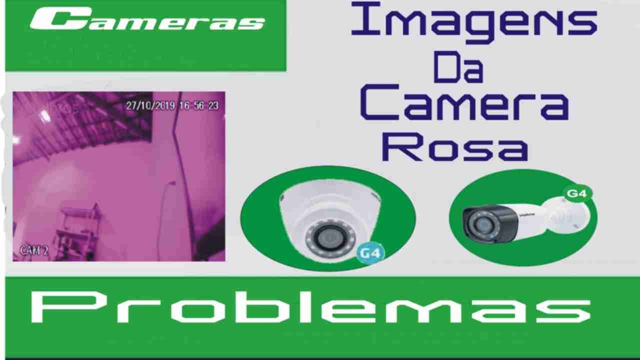 Imagem da câmera ficando rosa