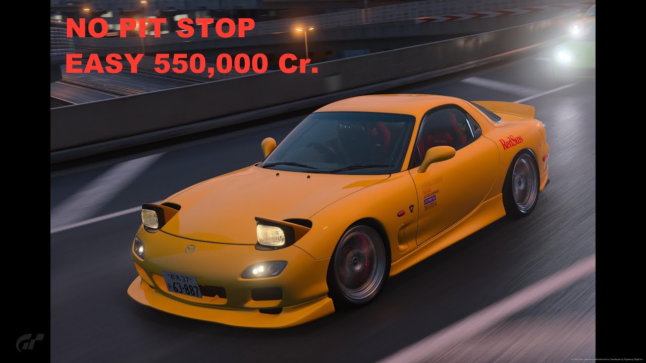 RX-7(FD3s)Keisuke Takahashi. No Pit Stop. Tokyo expressway world touring car 600