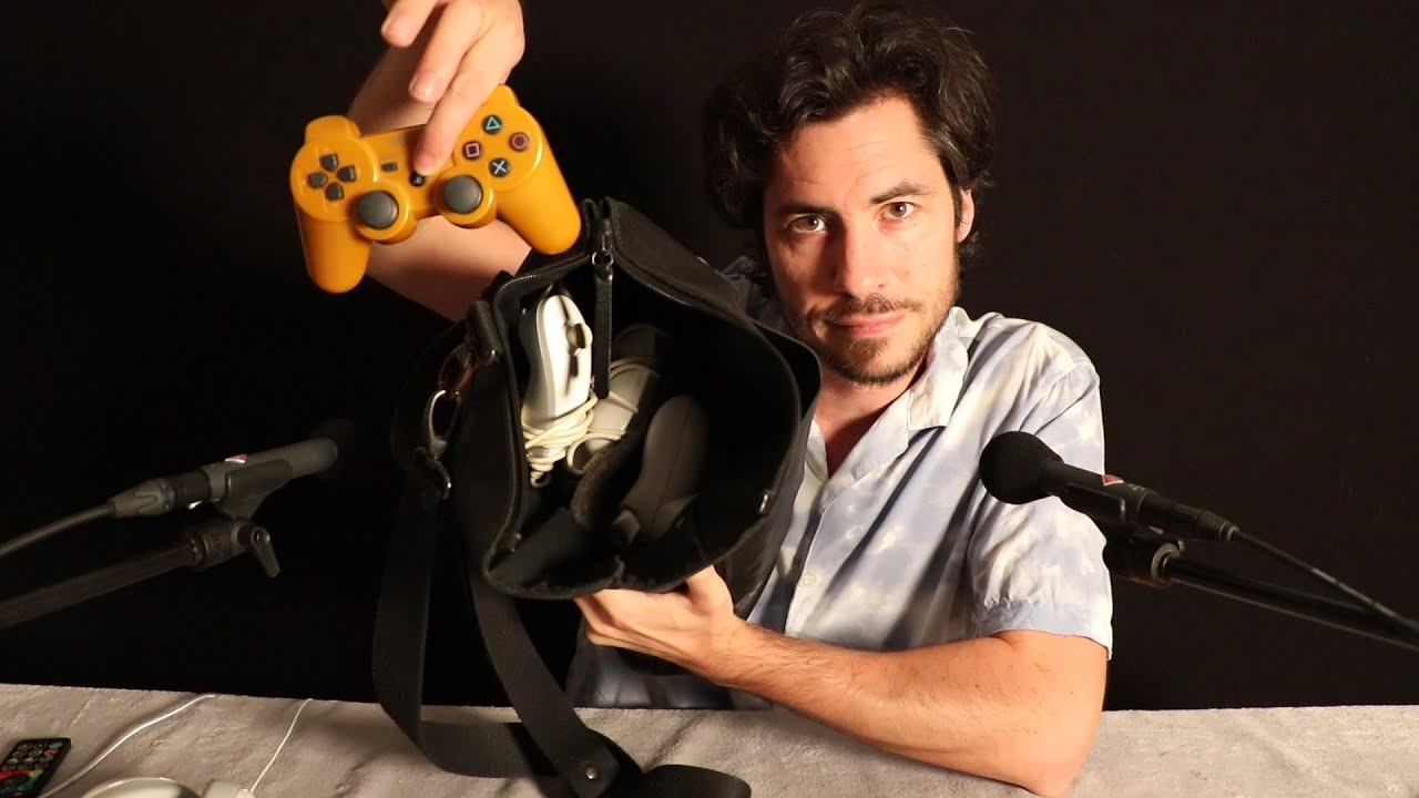 ASMR Combien de manettes dans mon sac en cuir ?