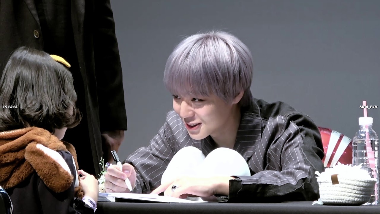 191215 MK미디어 팬사인회 박지훈🖤 애기와 애기의 사인회
