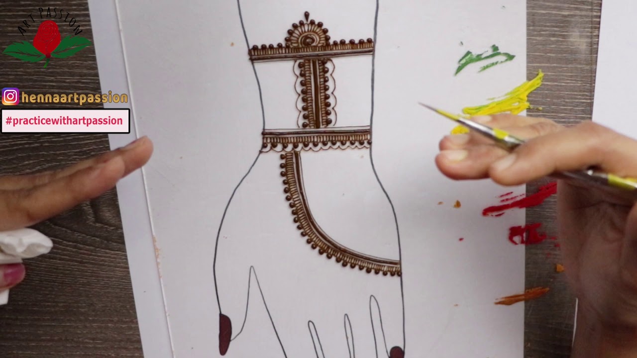 Class 12  : Learn Layout and structure  in mehendi designs Part  1 | Neat and clean mehendi design