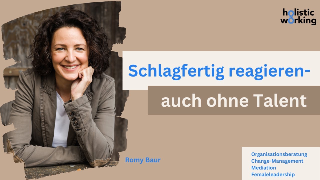 Schlagfertig reagieren – auch ohne Talent