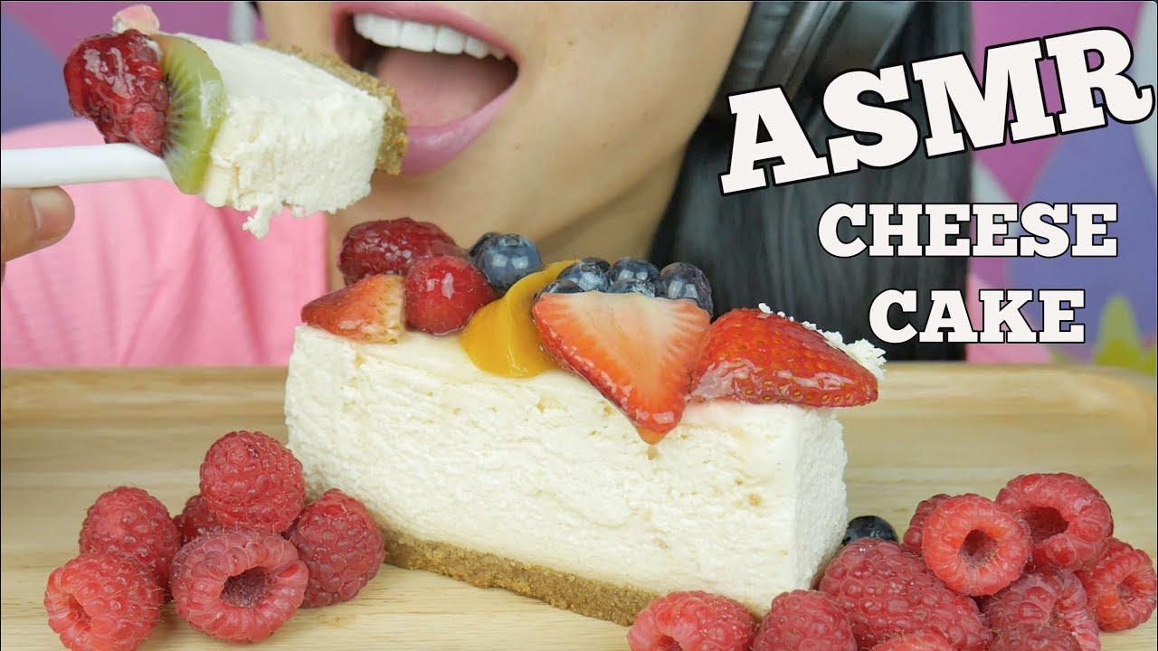 ASMR FRESH FRUIT CHEESE CAKE (SOFT RELAXING EATING SOUNDS) NO TALKING | SAS-ASMR