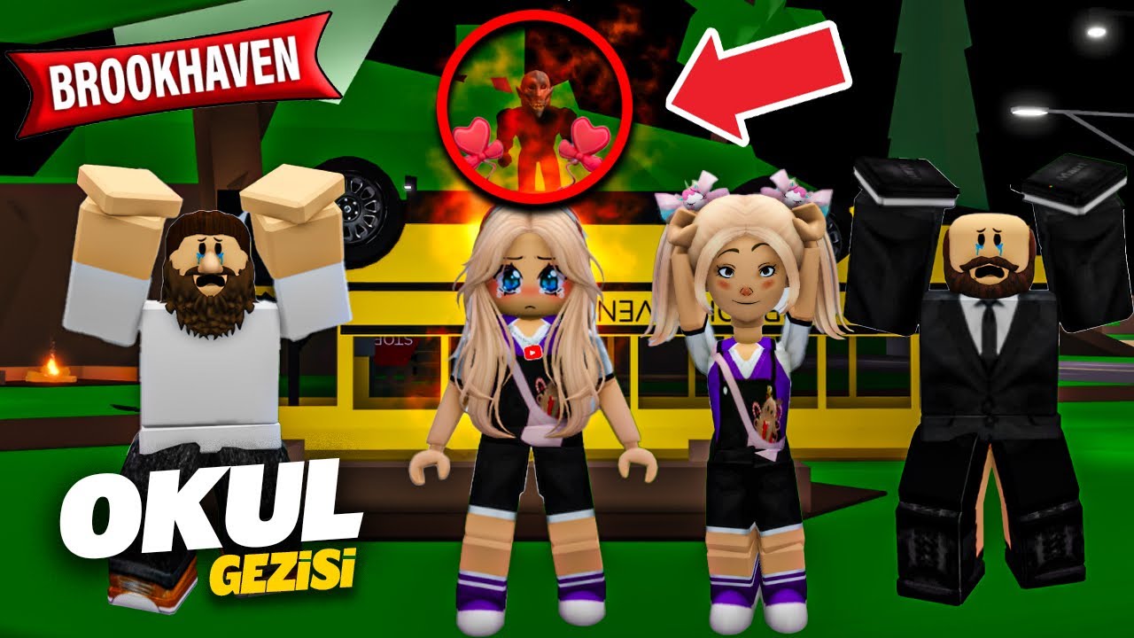 OKUL GEZİSİNDE PARANORMAL OLAYLAR ROBLOX BROOKHAVEN🏡RP
