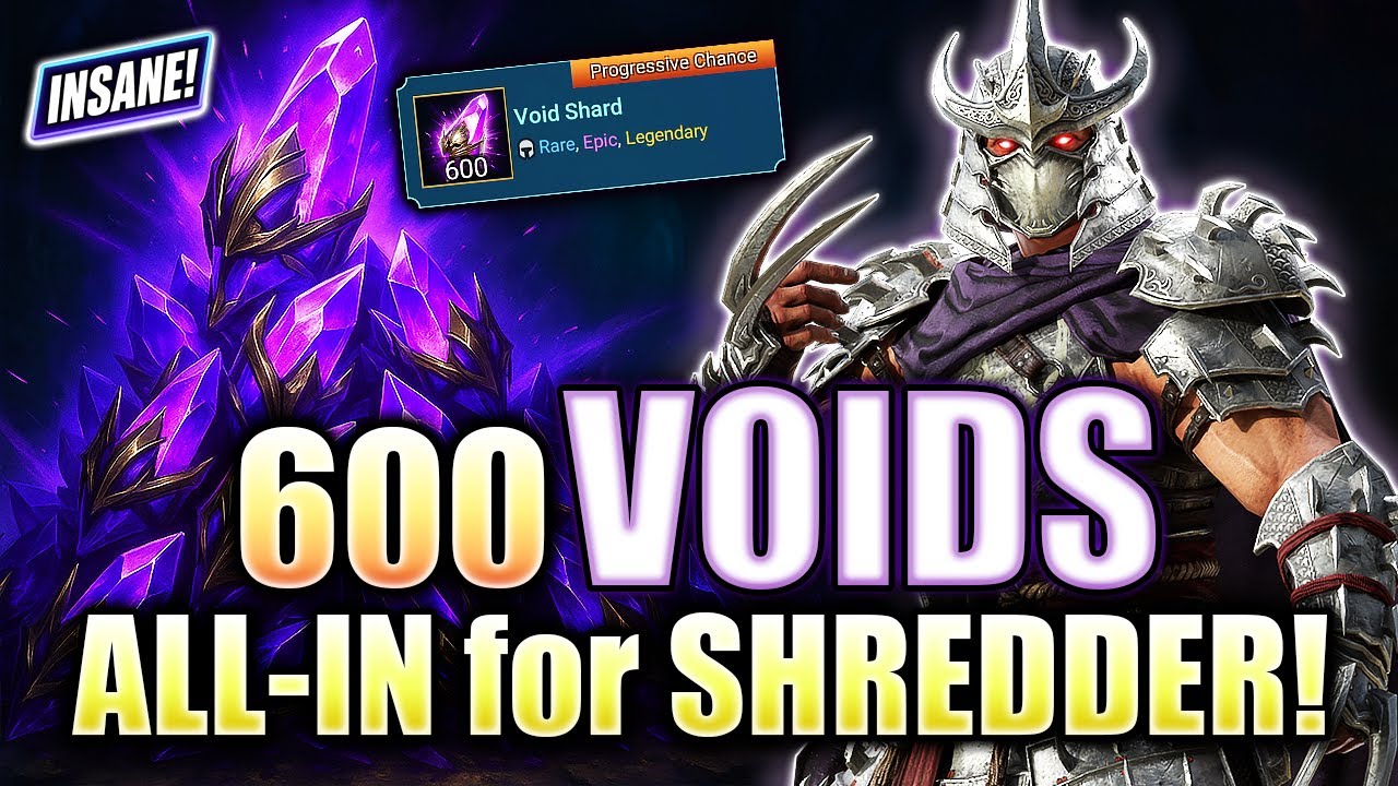 Мы пошли ва-банк&hellip; 600 Пустотных тяг &mdash; ВА-БА для ШРЕДДЕРА ⁂ Рейд: Shadow Legends