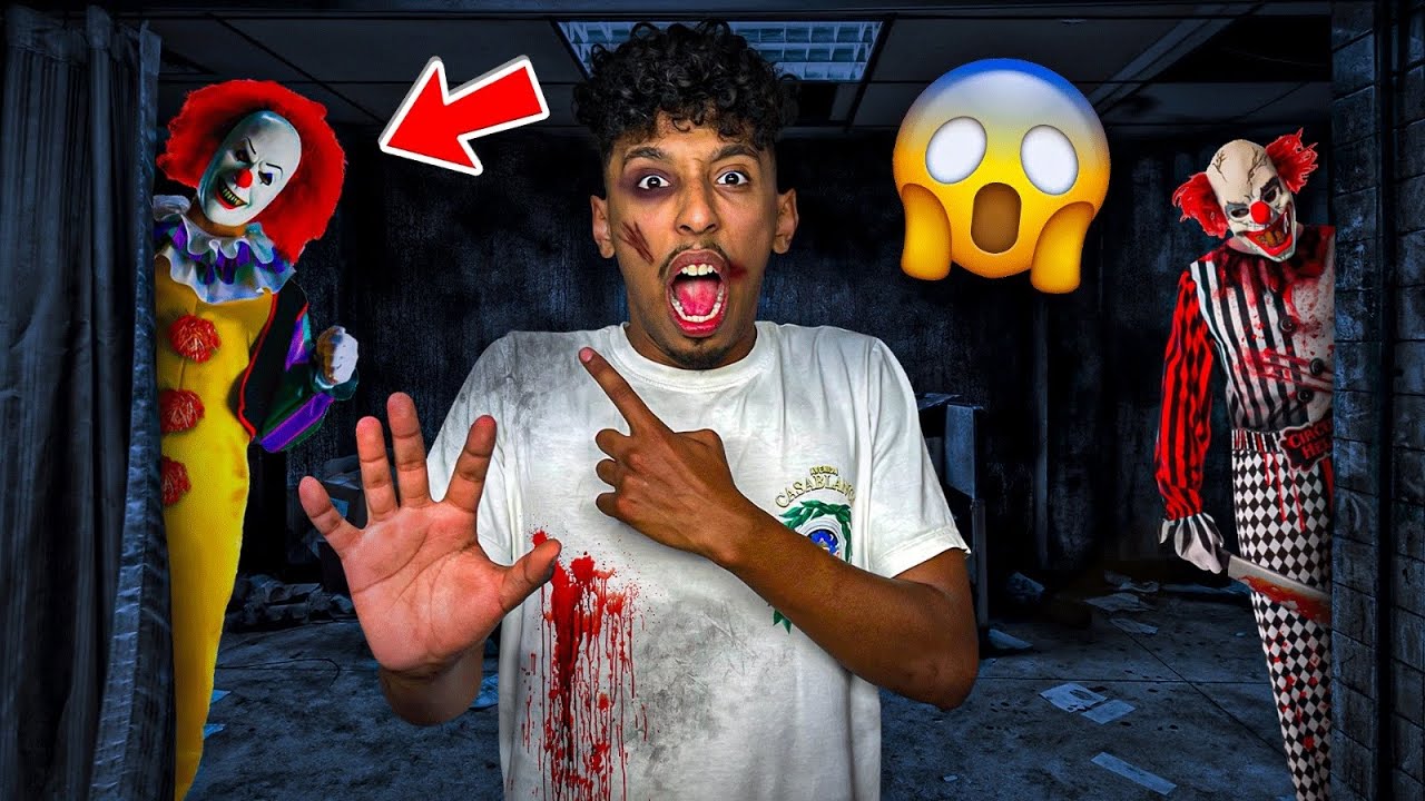 للأسف هجموا عليا المهرجين فالمنزل مهجور 🏚️😱 شوفوا شنوا وقع 💔🔥