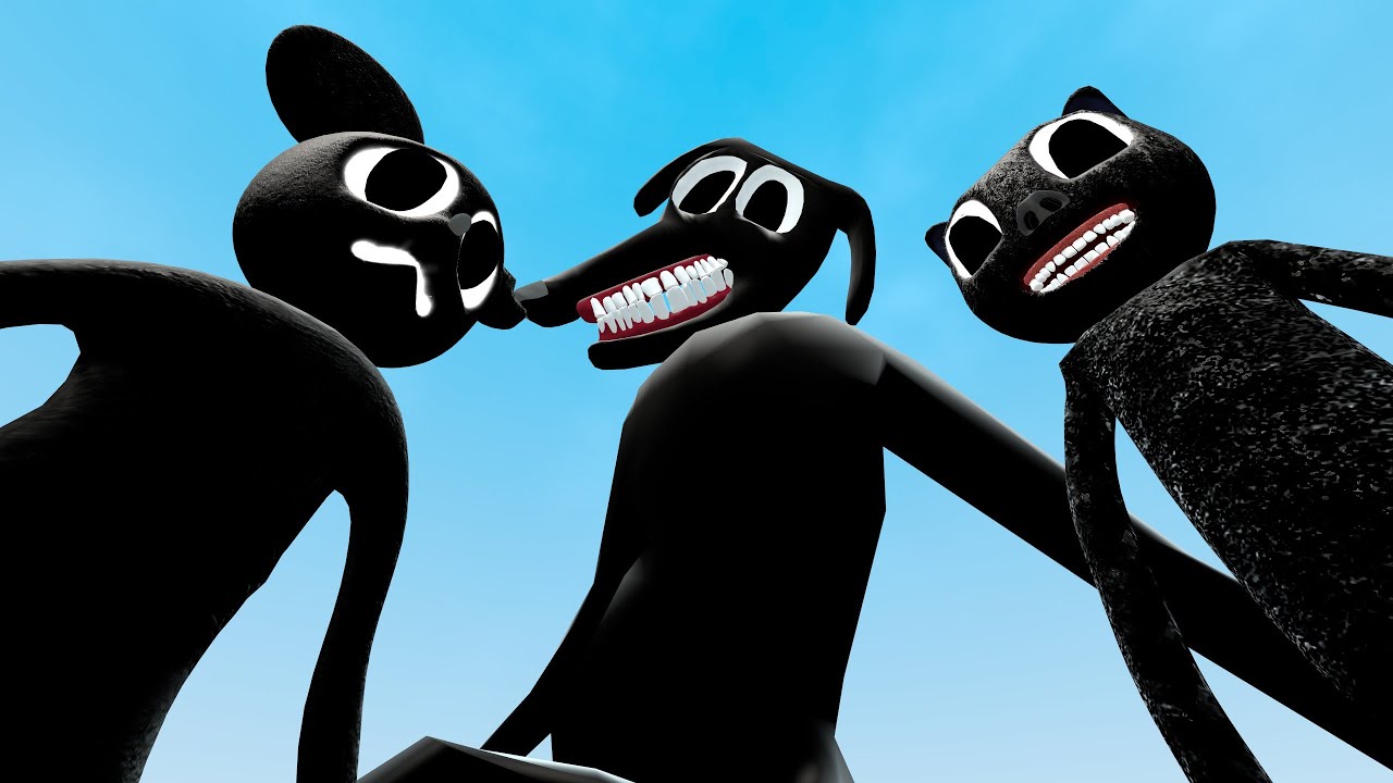 NEW CARTOON MOUSE VS NEW CARTOON CAT VS CARTOON DOG!! Garry's Mod [Cartoon Cat Trevor Henderson]