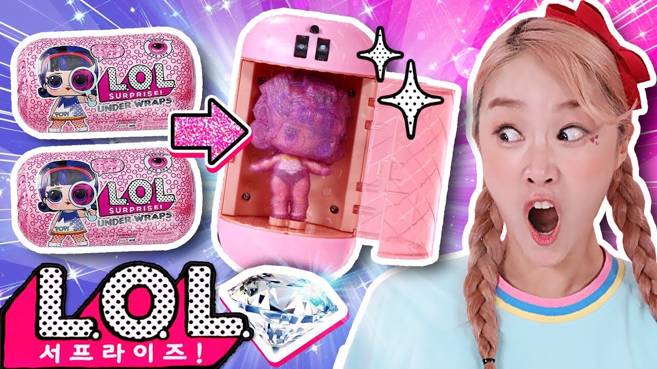 1캐럿 다이아몬드💎?! LOL 서프라이즈 언더랩스 랜덤 복불복 뽑기 Eye Spy Under Wraps - 지니