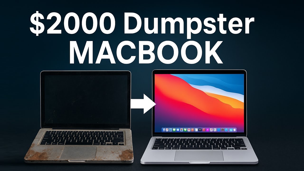 Восстановление сломанного MacBook Pro из мусорного контейнера | Задействуем внутренний dosdude1 д...
