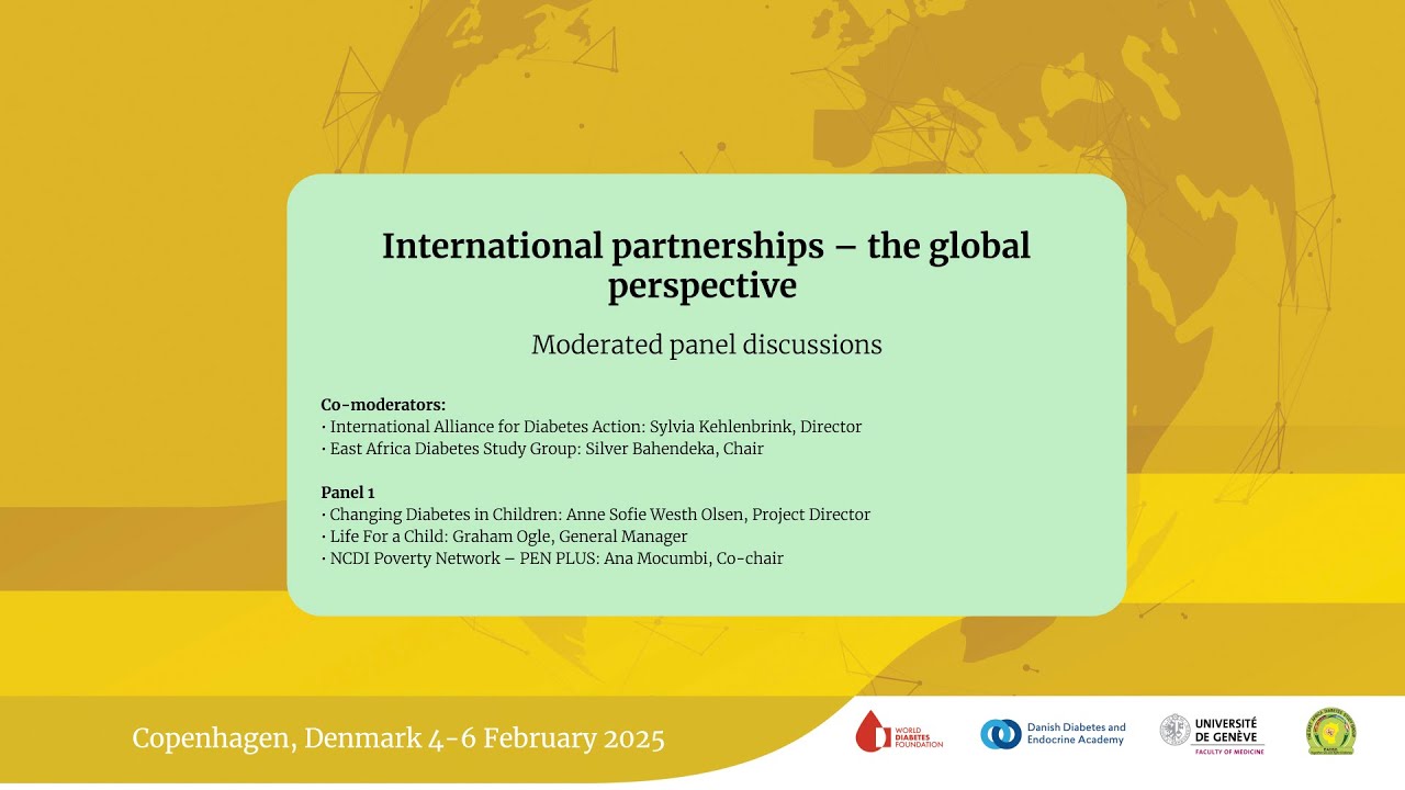 Type 1 diabetes International Meeting: International Partnerships (panel 1)