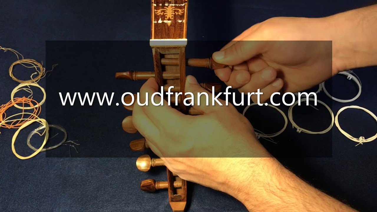 تبديل اوتار العود وصيانة المفاتيح /replace oud strings/ maintenance oud pegs