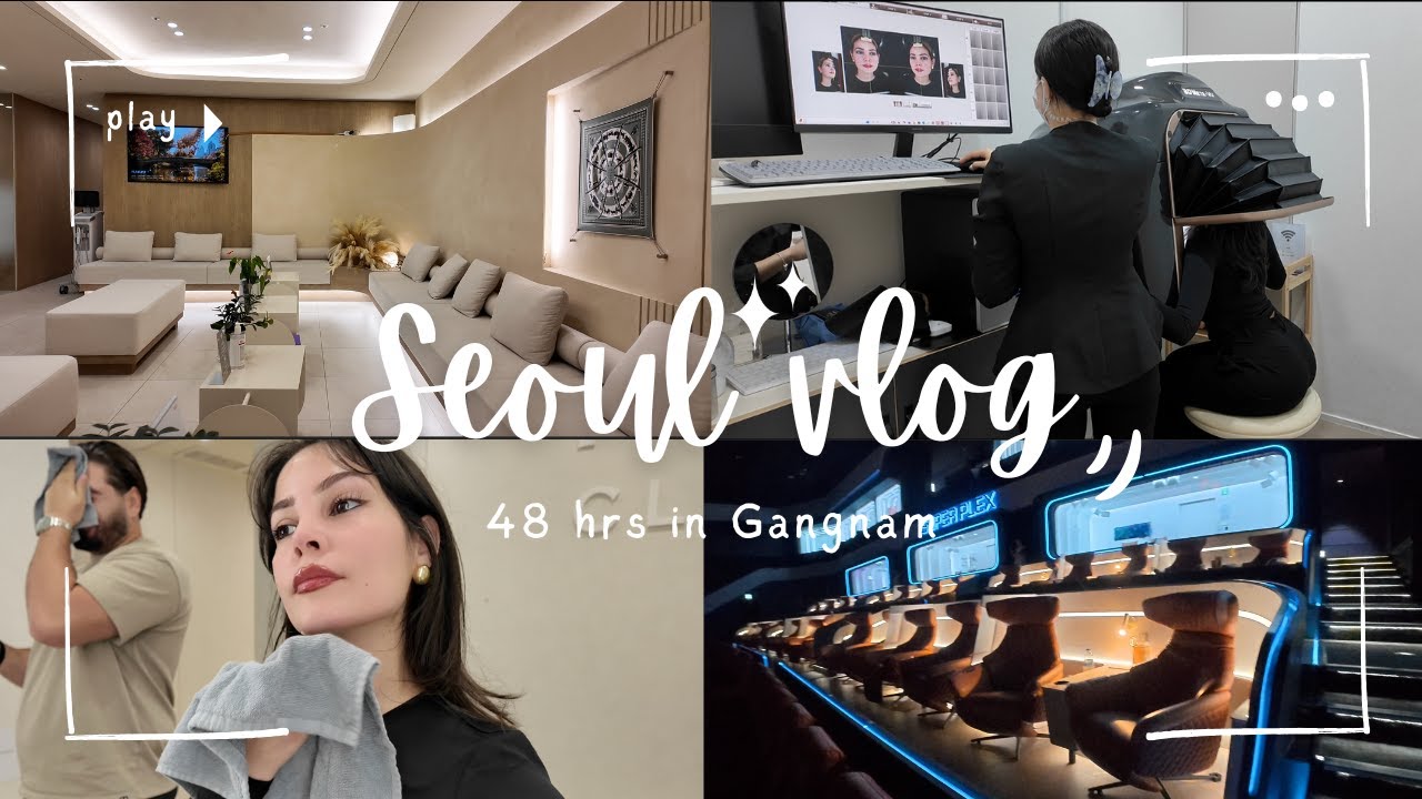 48 Hours in Gangnam 🇰🇷 | Korean Beauty Clinic 💄✨ + Private Movie Theater 🎬🍿 in Seoul