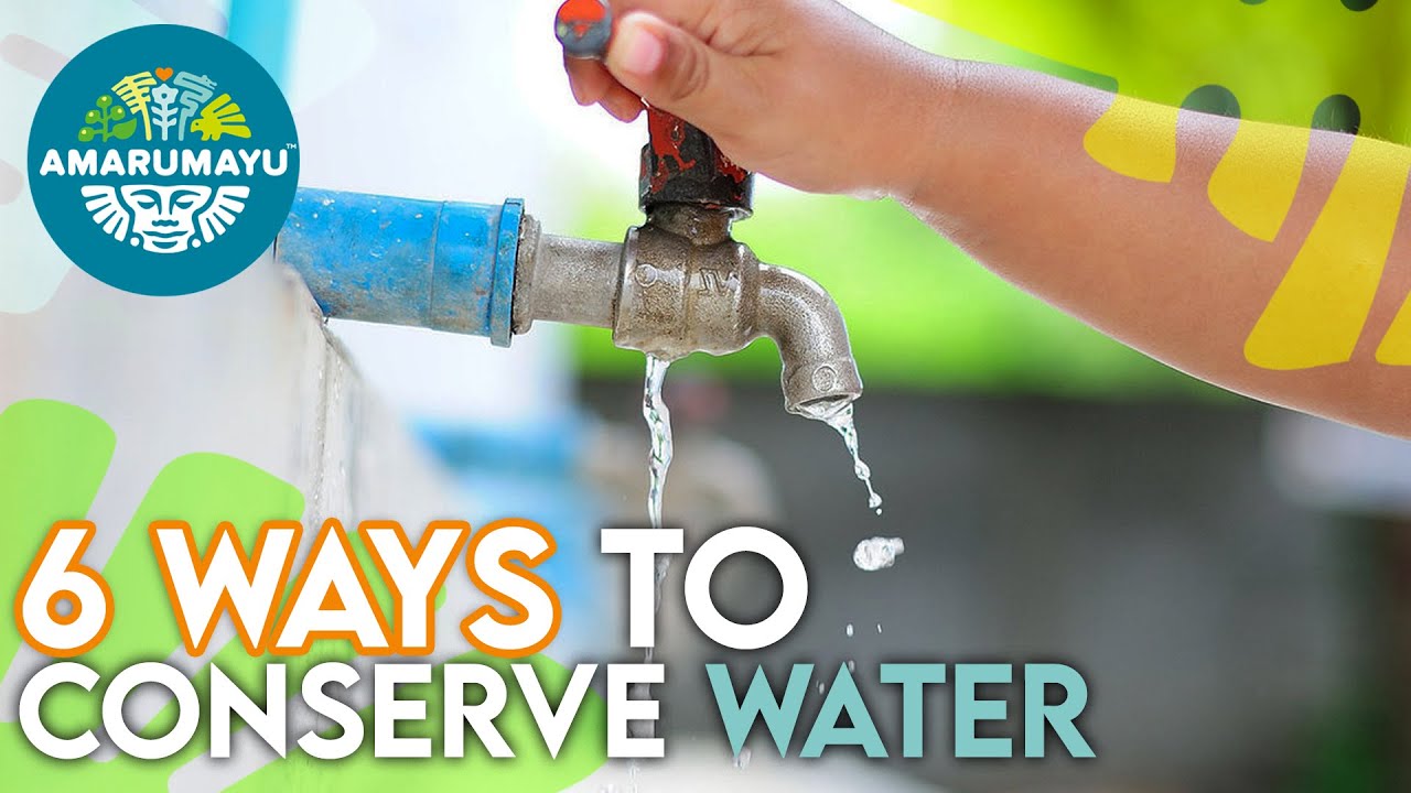 TOP 6 WAYS to CONSERVE MORE WATER💦  | AMARUMAYU Community