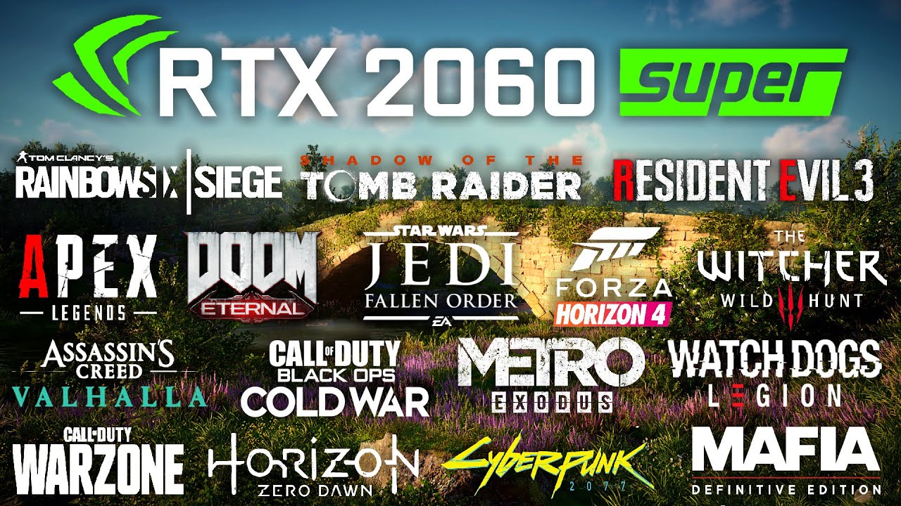 GeForce RTX 2060 SUPER 8GB Test in 25 Games at 1080p (Ryzen 5 3600)