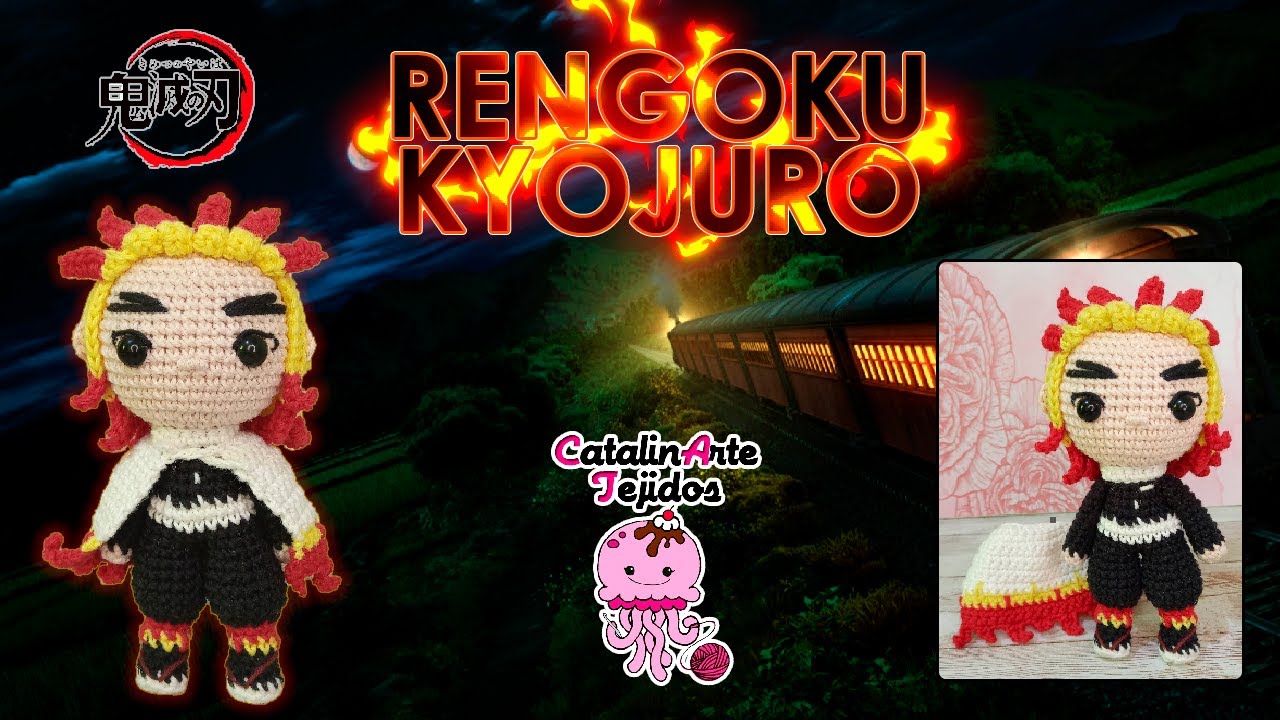 Rengoku chibi amigurumi | CatalinArte Tejidos