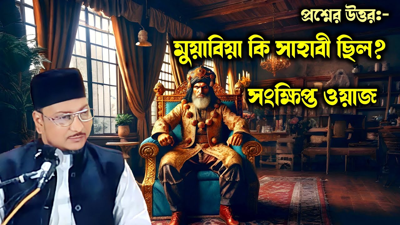 প্রশ্নের উত্তর:- মুয়াবিয়া কি সাহাবী ছিল? || Al-hajj Maulana Muhammad Waliullah Quaderi.