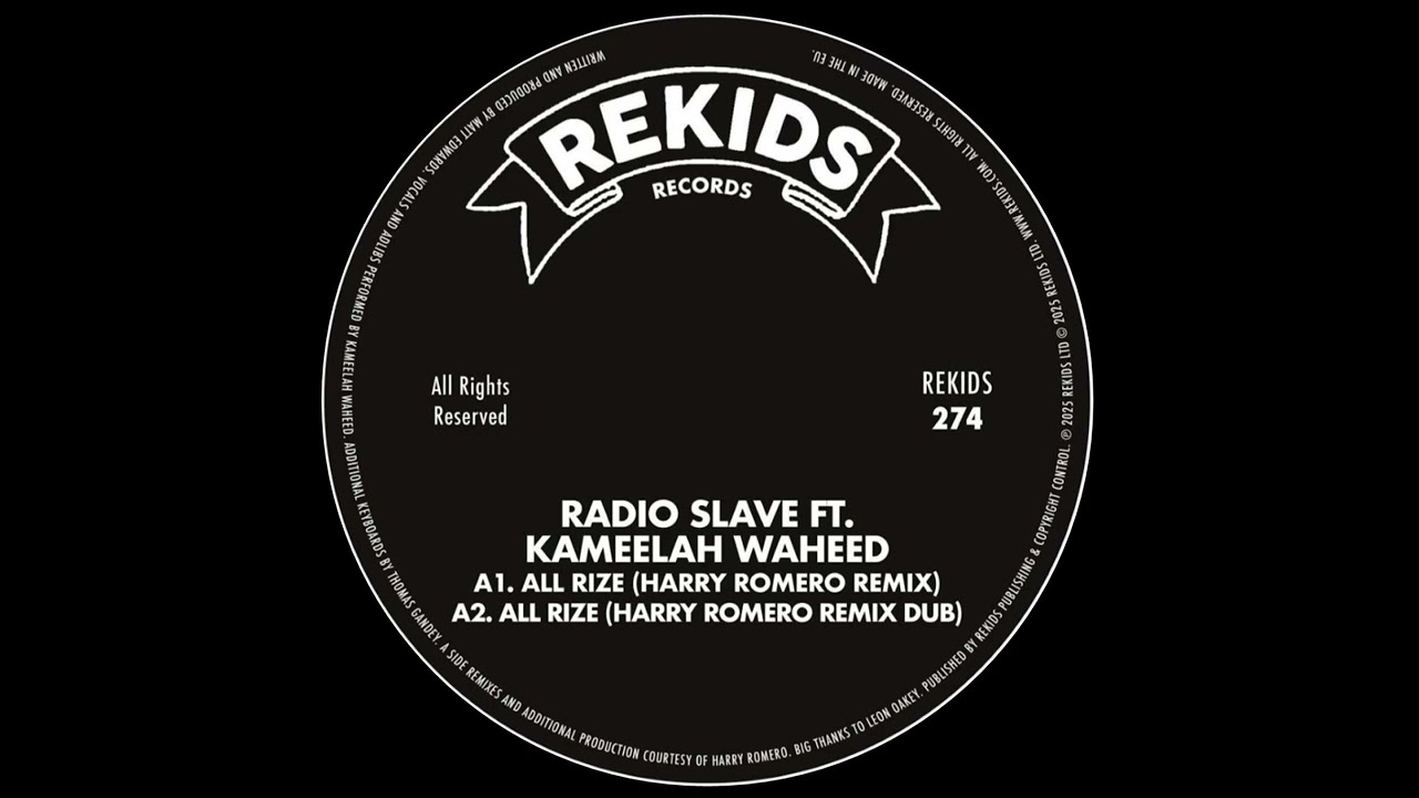 RADIO SLAVE FT. KAMEELAH WAHEED - ALL RIZE [HARRY ROMERO REMIX]