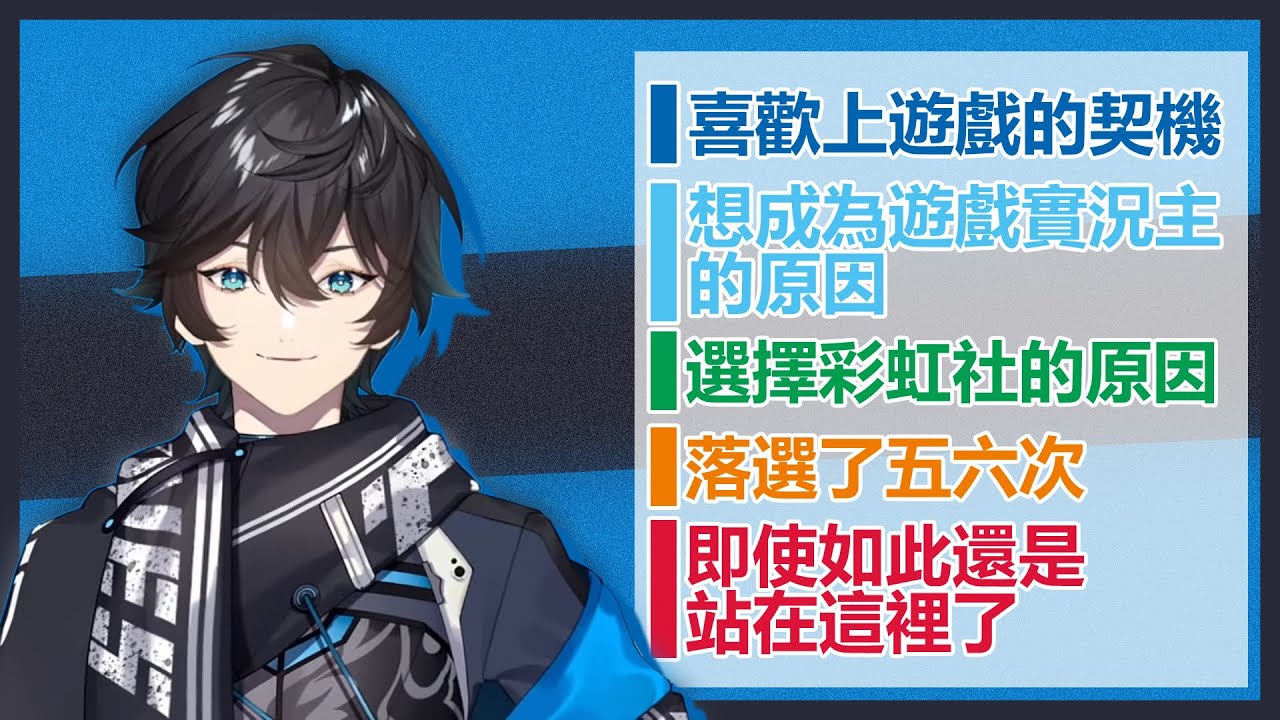 【彩虹社中文】落選了五六次最後還是踏上了彩虹社舞台的男人【アクシア・クローネ/Axia Krone】