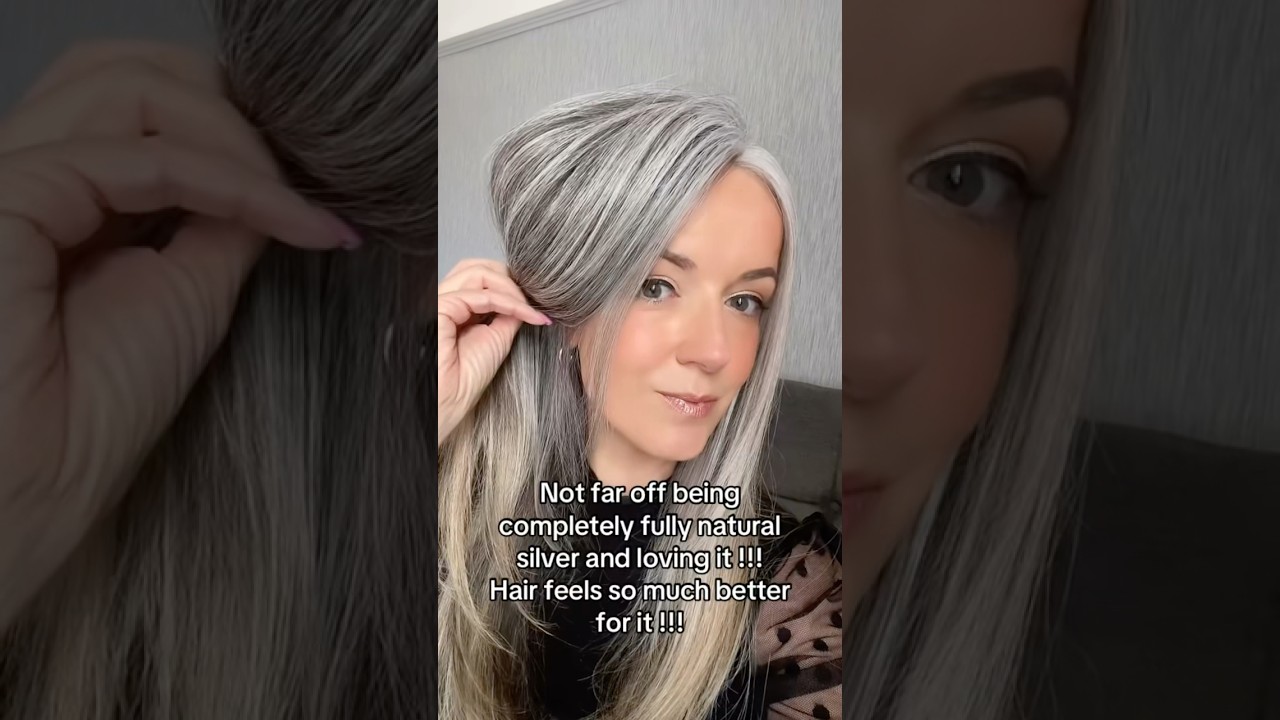 Let my hair b natural #greyhairdontcare #greyhair #silverhair #hairtransformation #hair #haircolour