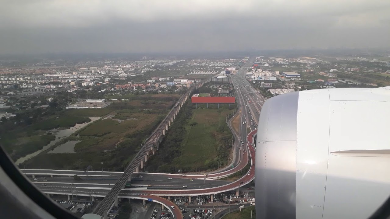 Air Austral UU 887 - Landing BKK - vol Réunion/Bangkok , Fév 2019