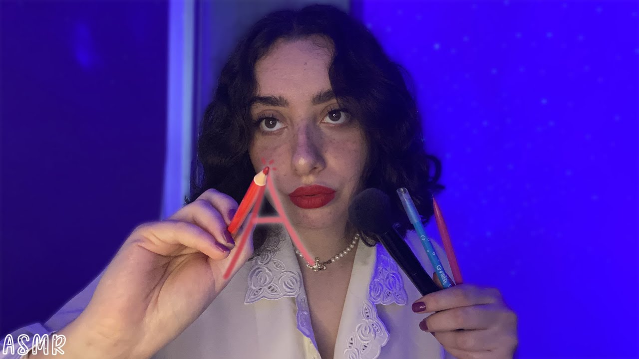 🌙 ASMR FRANÇAIS : TRACING YOUR FACE, JE TRACE ET REDESSINE TON JOLI VISAGE 🖍 (proche de toi)#asmr