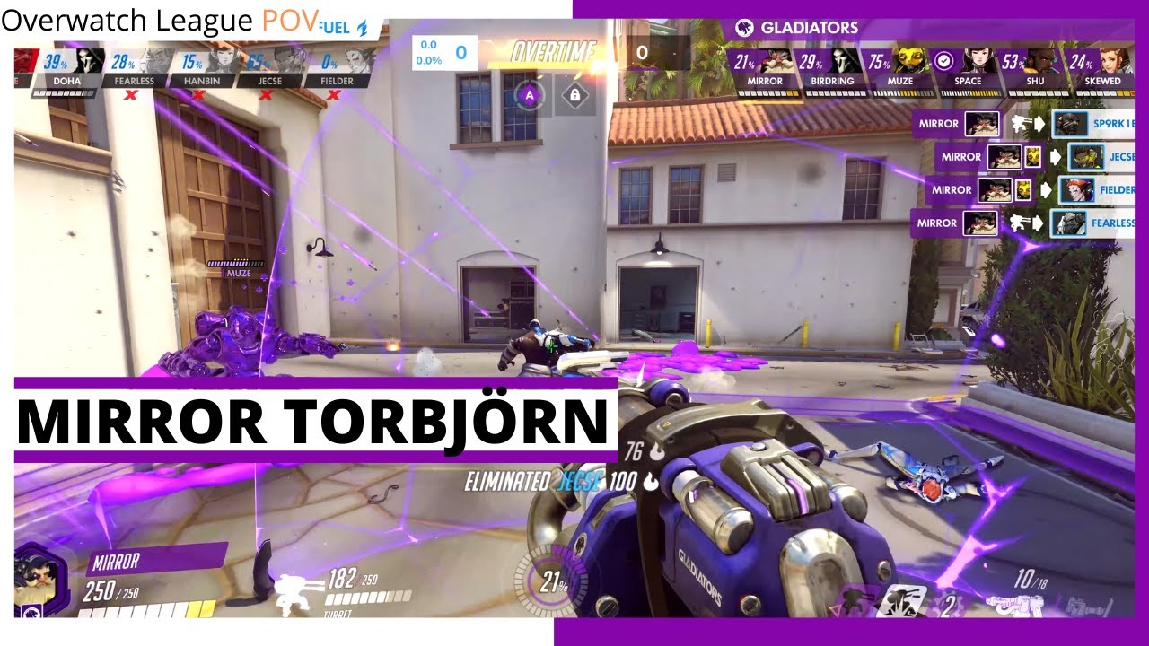 MIRROR TORBJ&Ouml;RN POV | Fuel vs Gladiators | OWL Season 2021 June Joust Qualifiers Knockouts